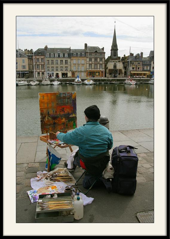 Honfleur Peinture d'aprsnature