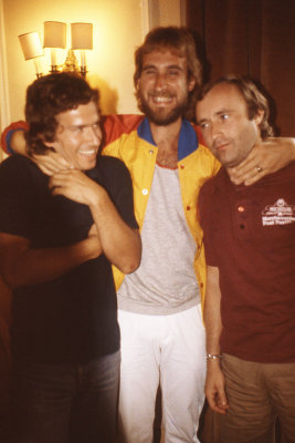 Tony Banks, Mike Rutherford, Phil Collins, Rome, 1982