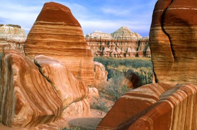 Striped rocks, Blue Canyon, AZ