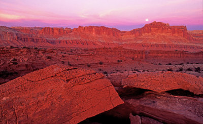 Moonrise at Capitol Reef, UT