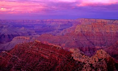 After sunset, Grandview Point, Grand Canyon, AZ