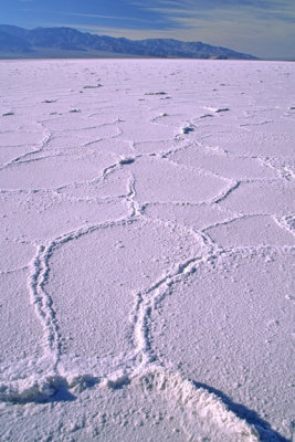 (AR8) Salt flats at Badwater, Death Valley National Park. CA