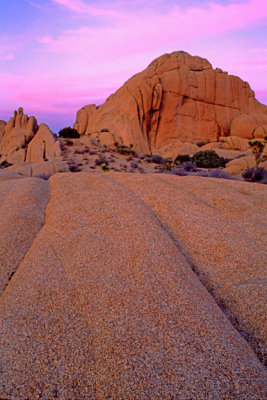 (WES11) Smooth rounded granite typical of arid climates, Joshua Tree National Monument, CA