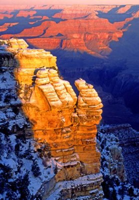 (GC1) Mather Point sunrise, Grand Canyon, AZ