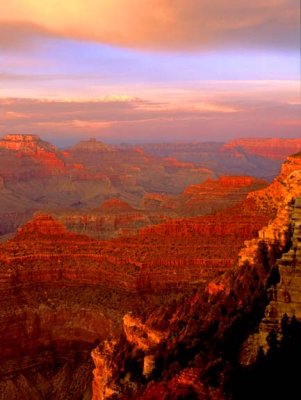 Yavapai Point sunset, Grand Canyon, AZ