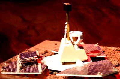 Small Model of Lander with Rover