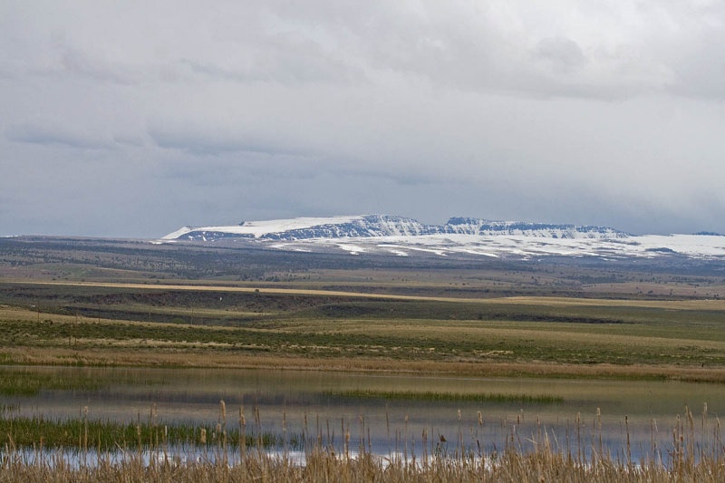 Steens over Benson Pond