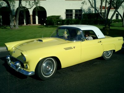 Don & Carol's 1955 Goldenrod Thunderbird