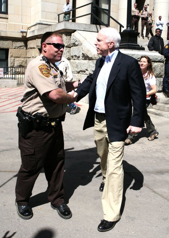 Officer Meets John McCain