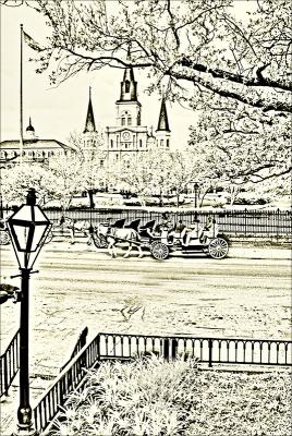 French Quarter Sketch in IR