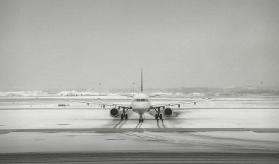 Light snow in Frankfurt