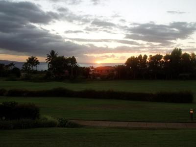 october sunset in Wailea