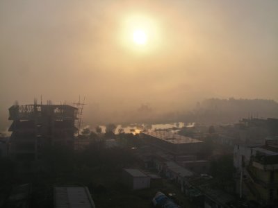Sunrise in Puttaparthi, India