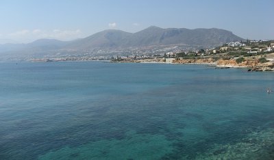 view to gulf of Malia