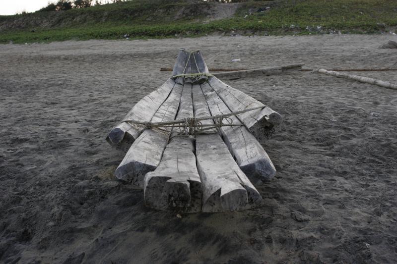 catamaran boat is still used, was the only type of boat until about 10 years ago