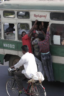 gov'ment bus loaded to the max