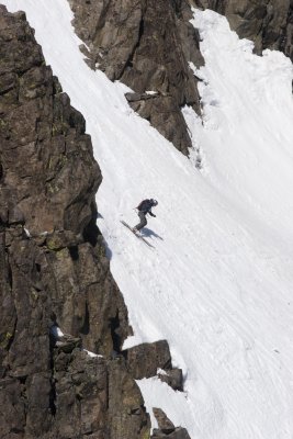 After clearing the upper headwall
