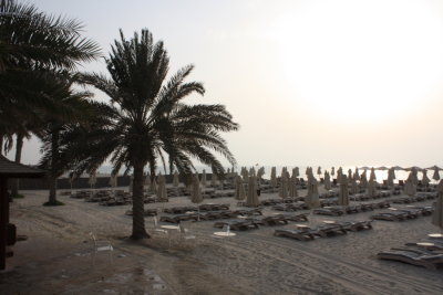 Dubai - our Hotels' beach at sunset