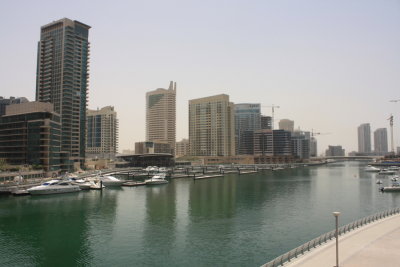 Dubai - the marina close to our hotel