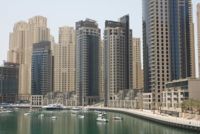 Dubai - the marina close to our hotel