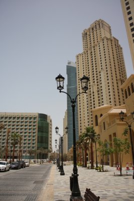 Dubai - our hotel & the Sky-rises behind