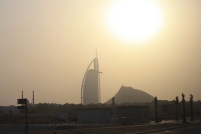 Dubai - images along Sheikh Zayed Road - Burj Al Arab & Jumeirah Beach Hotel