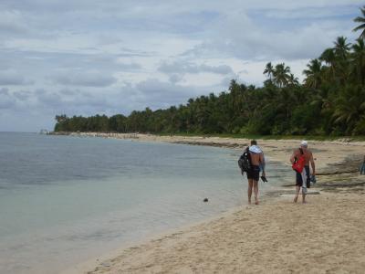 Keith and Nev on Dravuni Island Fiji