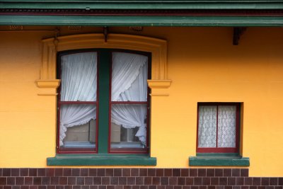 Australian Old Country Pub Windows
