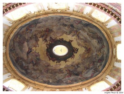 Fresco of cupola in Saint Peter's Church