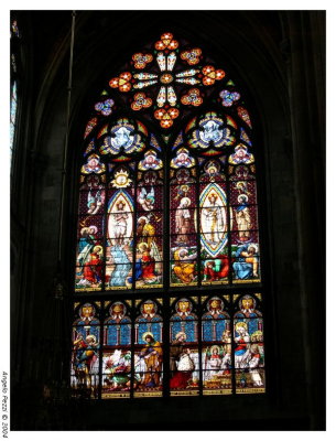 Stained glass in Votivkirche