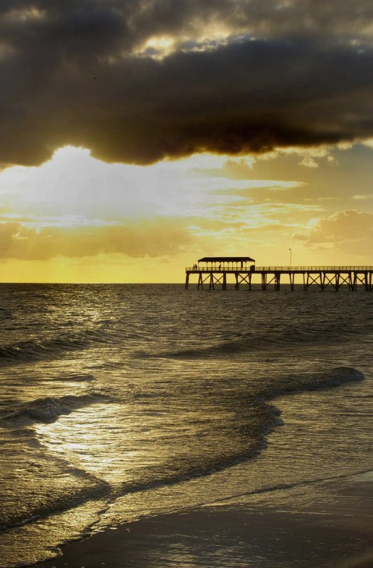 Grange Jetty At Sunset.