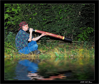 Playing The Didgeridoo