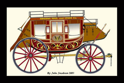 This is a digital image that was done from blue prints of a similar coach.