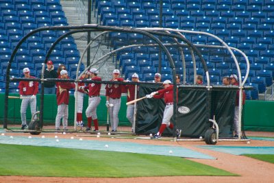 FSU Players in the cage