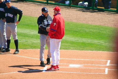 Charlie Manuel and Joe Girardi