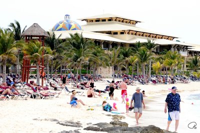 Busy Time On The Palace Beach
