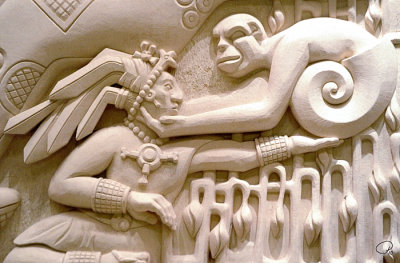 Tropical Check-In Desk Mural Detail II
