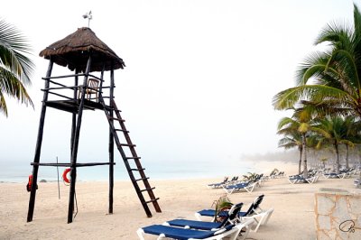 Foggy Morning Looking Towards The Pier
