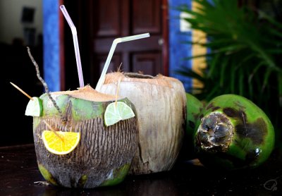 Coconut Drink At The Coco Maya Express
