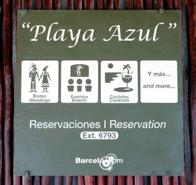Playa Azul Sign