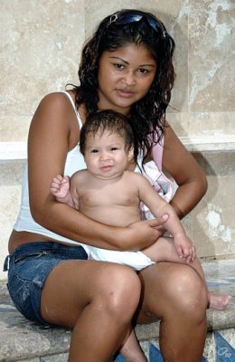 Yound Mother With Child