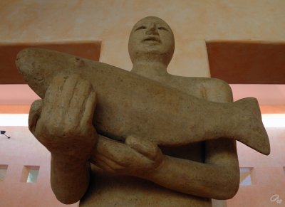 Male Lobby Statue