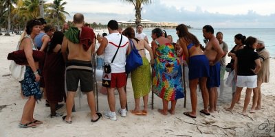 A Crowd Starts To Gather