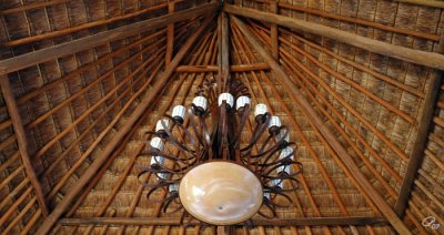 Palapa With Hanging Chandelier