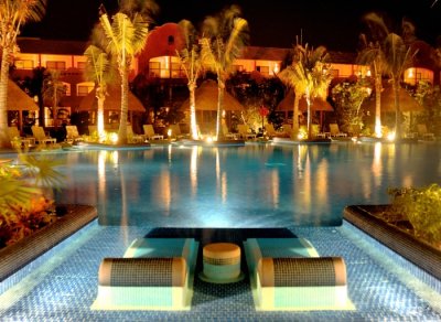 Resort Nightime HDR Photos