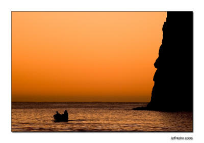 Fishing boat at dawn