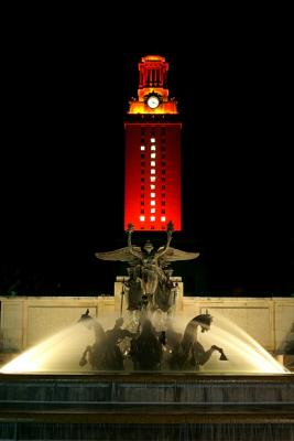 Tower from Littlefield Fountain