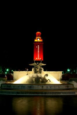 Tower from Littlefield Fountain