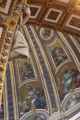Ceiling views of St. Peter's Basilica