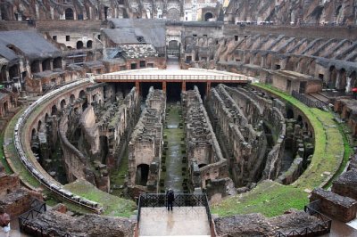 Colosseum on a Rainy Day